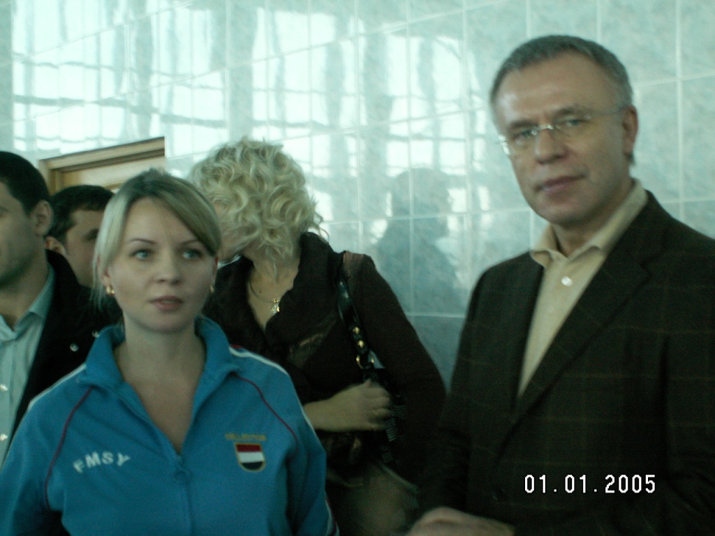 Визит Фетисова в ДЮСШ «Приморец» 2008г